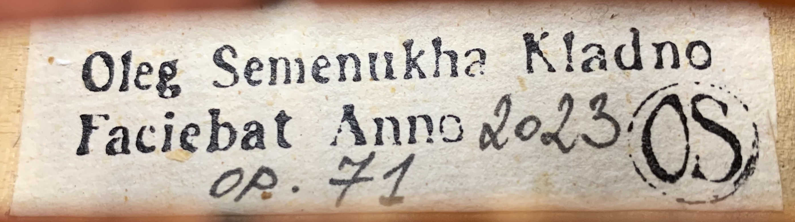 violin A.Stradivari 'Titian' 1715