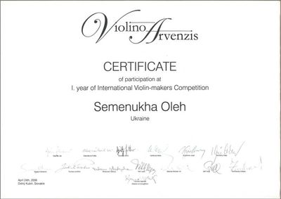 Violino Arvenzis — 1st edition