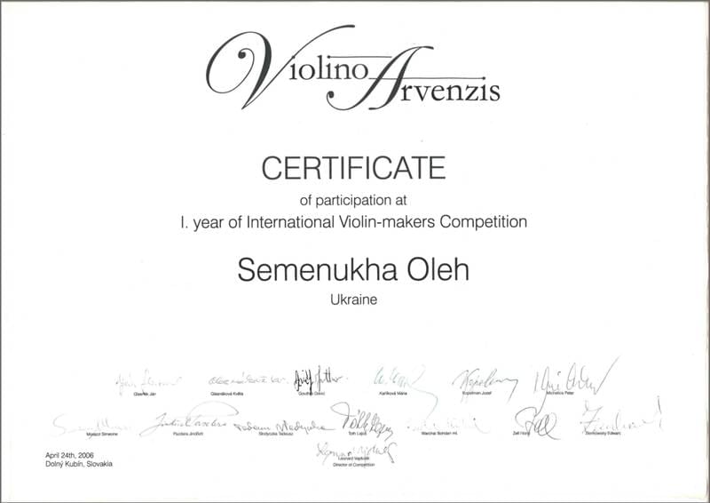 Houslařská soutěž Dolný Kubin 2006